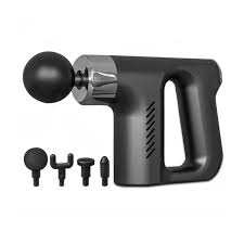 The Aorlis AO-77942 Rechargeable Adjustable 5 Speed Electric Massage Gun 4 In 1